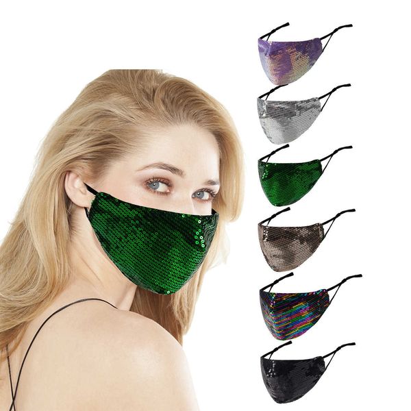 

mask fashion sequin , personality shining , colorful