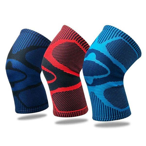 

elbow & knee pads w pad sleeve elastic breathable leg protector sports for basketball football outdoor gym fitness running sportswear, Black;gray