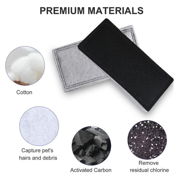 

cat bowls & feeders compatible with drinkwell original 12pcs replacement filters pet carbon water fountain fresh
