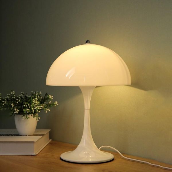 

table lamps modern led light mushroom desk lamp white living room bedroom bedside stand luminaire