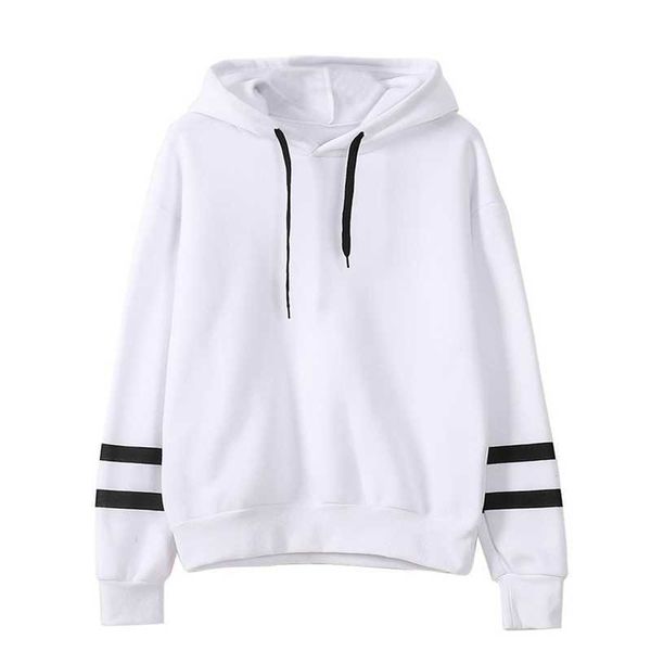 

fashion women's 2021 winter new hooded loose long sleeve fleece sweater, Black