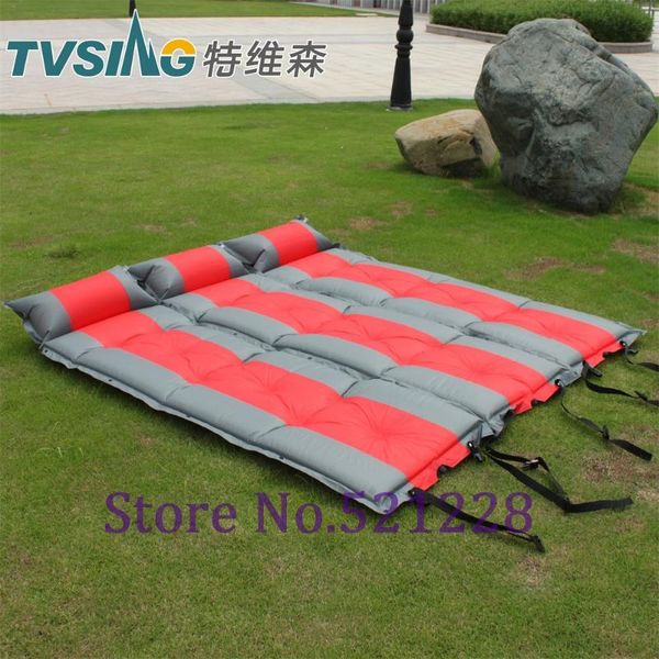 

outdoor pads 1 person automatic inflatable mattress travel hiking cushion mat camping tent cycling moisture-proof bbq pad