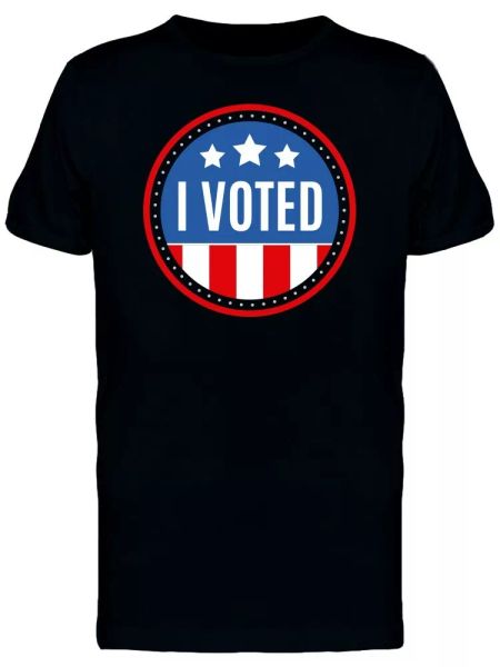 

i voted usa logo tee men's -image by shutterstock, White;black