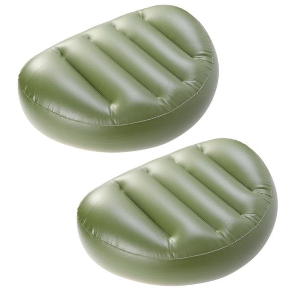 

rafts/inflatable boats 2pcs pvc fishing chair seat pad cushion for boat (green)
