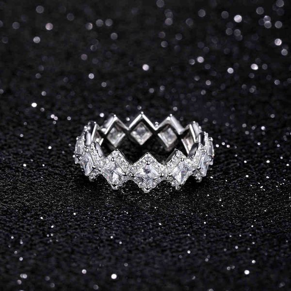 

band ring rings s925 sterling silver wave ring slightly inlaid with diamond lightning style girlfriends