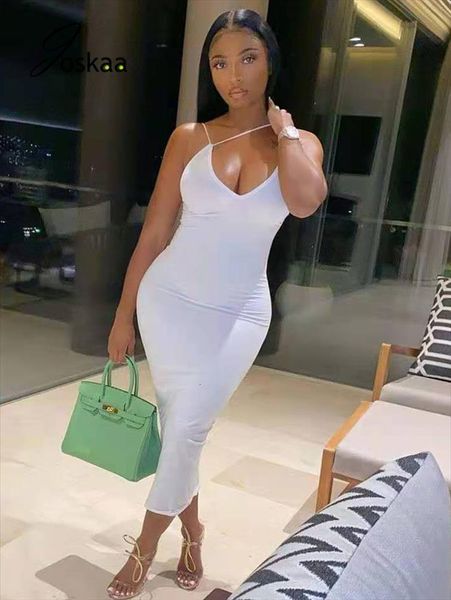 

spaghetti strap deep v neck womens dresses elegant maxi robes sleeveless bodycon long high waist solid skinny festival vestidos, Black;gray