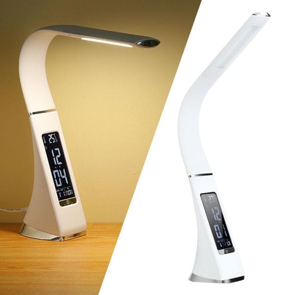 

table lamps led desk lamp with calendar temperature alarm clock 3 modes lighting eye-protected reading light for student