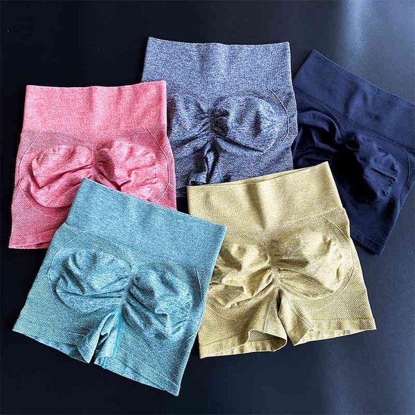 

sports shorts for cycling running fitness high waist push up gym shorts leggings women yoga clothing, White;black