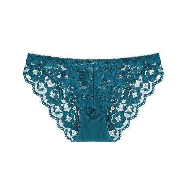 

women's panties lace bow mid rise briefs floral panty women underwear, Black;pink