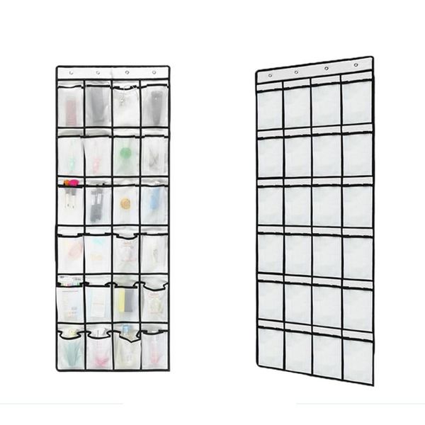 

storage boxes & bins 24 pocket shoe door hanging organizer multi-function space saving wall bag closet holder