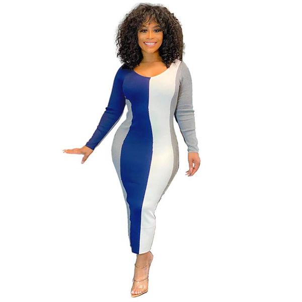 

womens casual print u-neck nightclub mid dress dresses, Black;gray