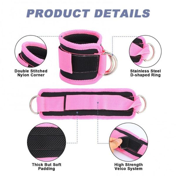 

resistance bands set heavy duty door-anchor ankle strap latex tube for leg butraining workout