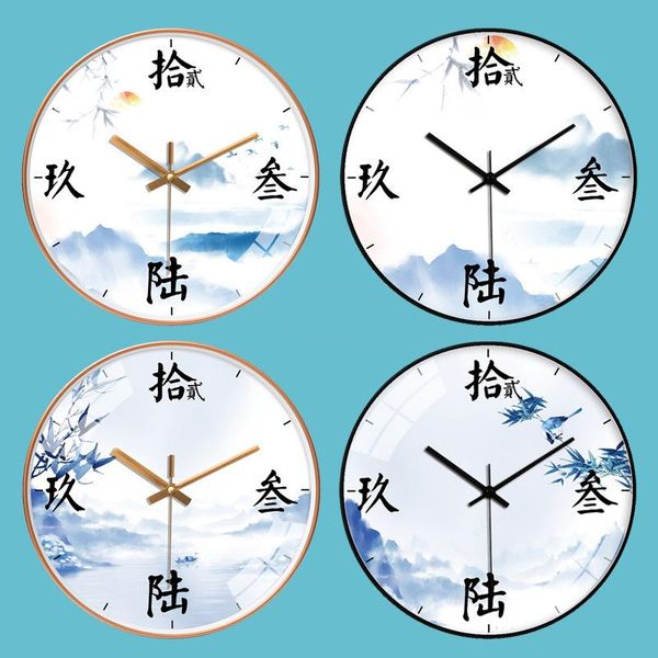 

wall clocks [12 inches 30cm] chinese style living room clock creative home bedroom silent watch