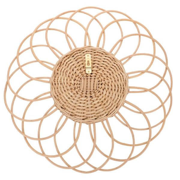 

mirrors 1pc decorative cosmetic mirror wall-mounted household woven pendant khaki