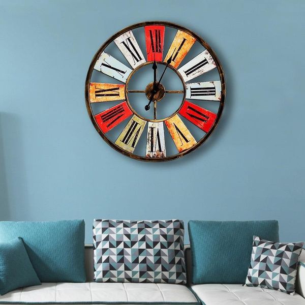 

wall clocks personality clock creative silent fashion art modern design retro simple orologio parete bg50zb