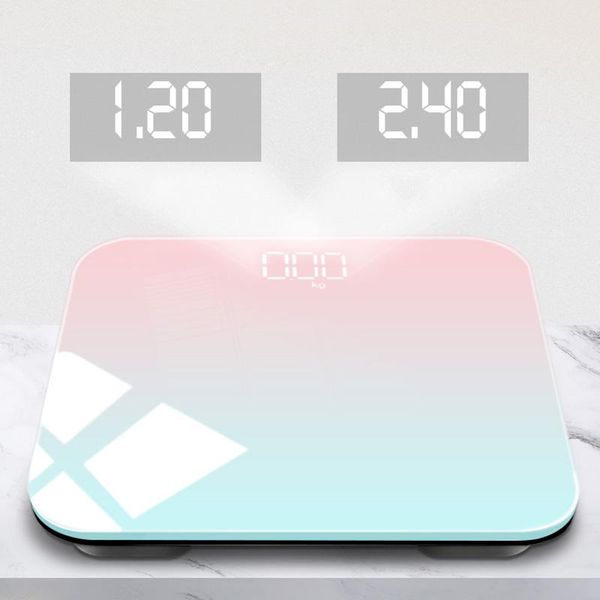 

smart body weight scale bathroom floor scales glass led digital bath weighing