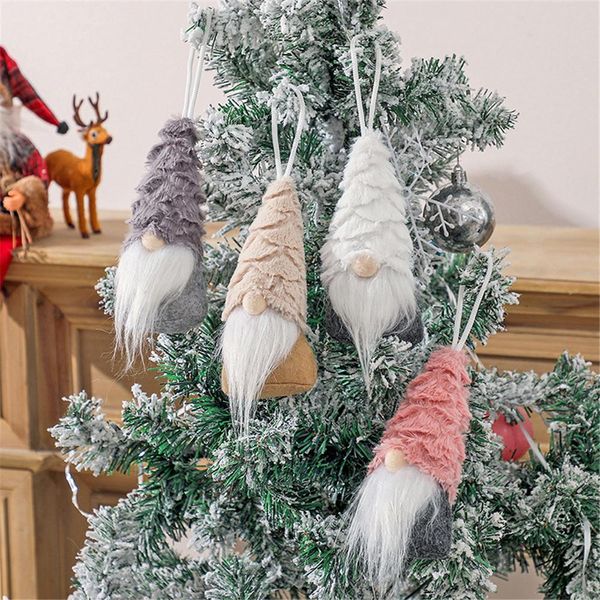 Gnomo gnomo decorações de árvore de Natal artesanal tomte sueco xmas boneca ornamentos decoração home jja9437