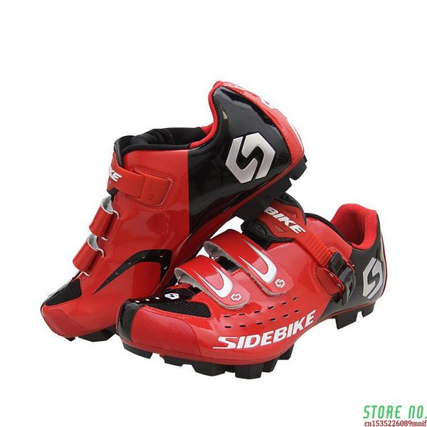 

cycling footwear professional quality bike shoes non-slip wear outdoor athletic bicycle comfortable mtb lock, Black