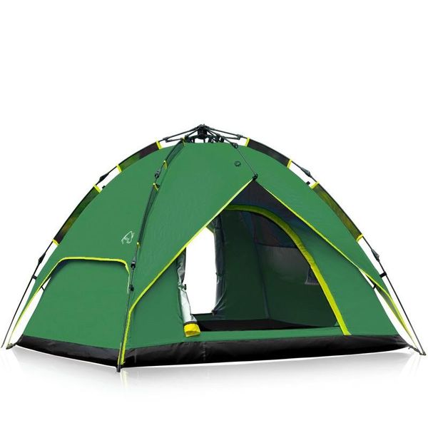 

3-4 person outdoor automatic openning camping tent double layers rainproof picnic tents waterproof tourist travel tents 12032