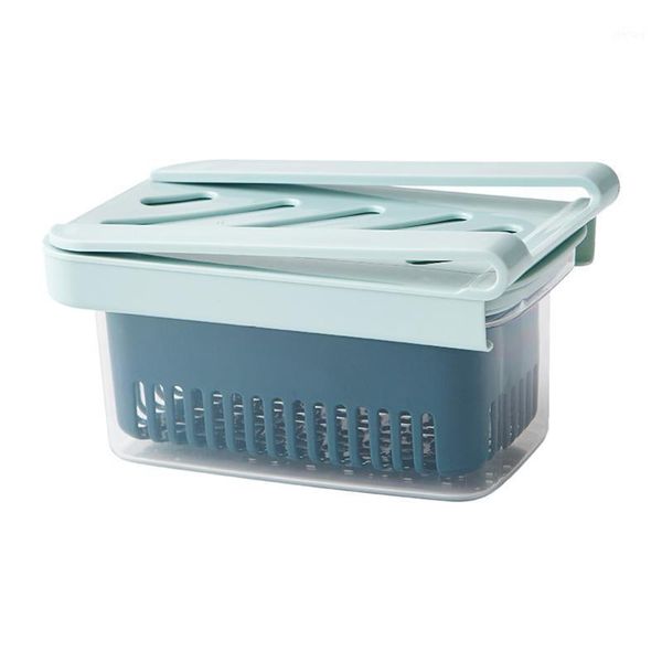 

storage bottles & jars food container drawable rod kitchen sealing fresh keeping with drain basket exhaust cover for fridge rectangle vegeta