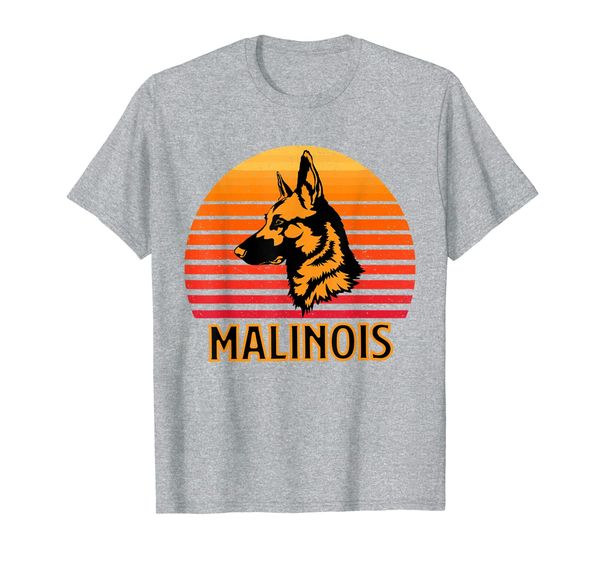 

vintage belgian malinois dog retro malinois gift birthday t-shirt, White;black