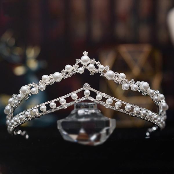 

hair clips & barrettes bride wedding crown retro court style ornaments bridal knot dress queen po studio travel racket head, Golden;silver