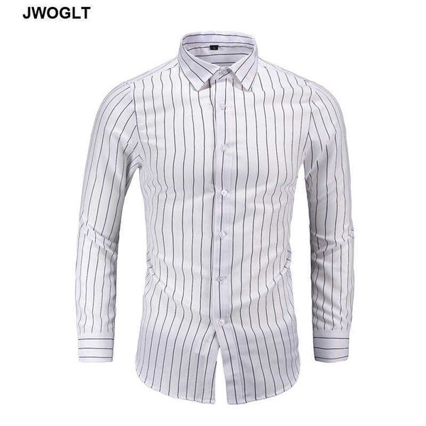

45kg-120kg men's shirts long sleeve casual white navy button down striped shirt plus size regular fit 5xl 6xl 7xl 210528, White;black