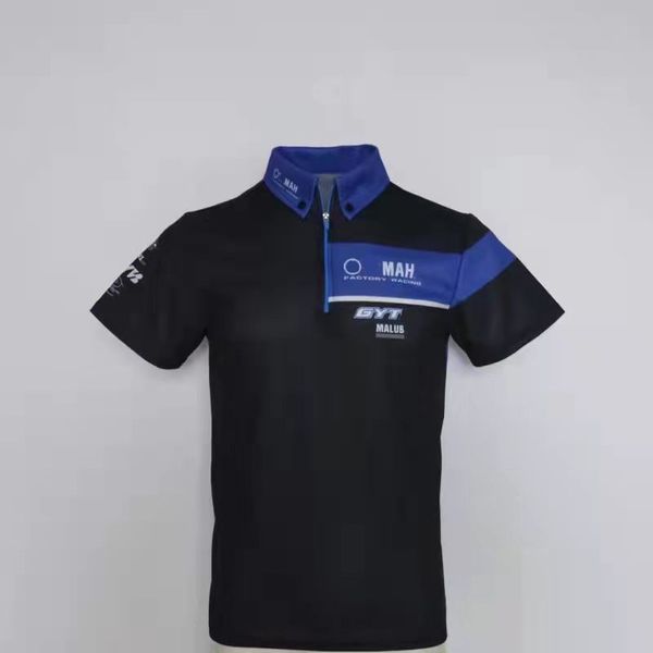 

2021 motorcycle extreme off-road racing men and women fashion venue overalls short-sleeved quick-drying lapel polo shirt