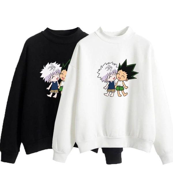 

women's hoodies & sweatshirts anime Ã printed men/women pullover shirt casual hip hop loose fashion sweatshirt streetwear hara, Black