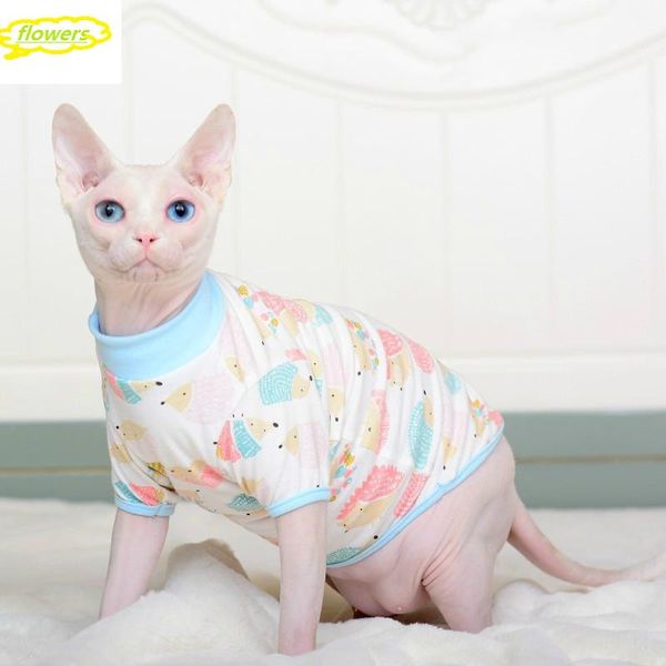 

cat costumes hairless clothes pet 100% cotton shirt for spring summer