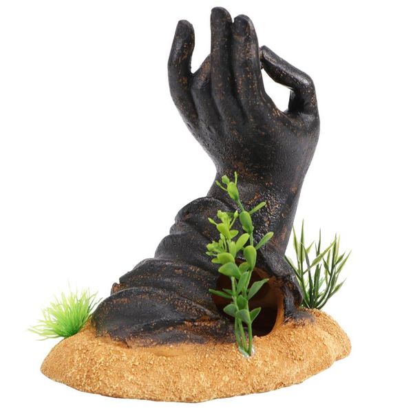 

decorations resin hand shrimp habitat aquarium decor fish tank landscape ornament