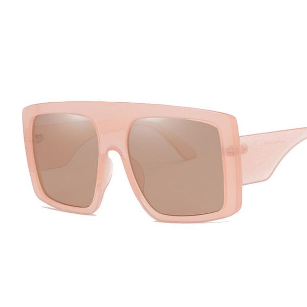 

sunglasses ins fashion oversized women square frame sun glasses female gradient clear black eyeglasses gafas de sol, White;black
