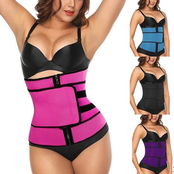 

muyogrt waist trainer thermo sweat belt girdle corset women tummy body shaper shapewear fat burning fitness strap support, Black;gray