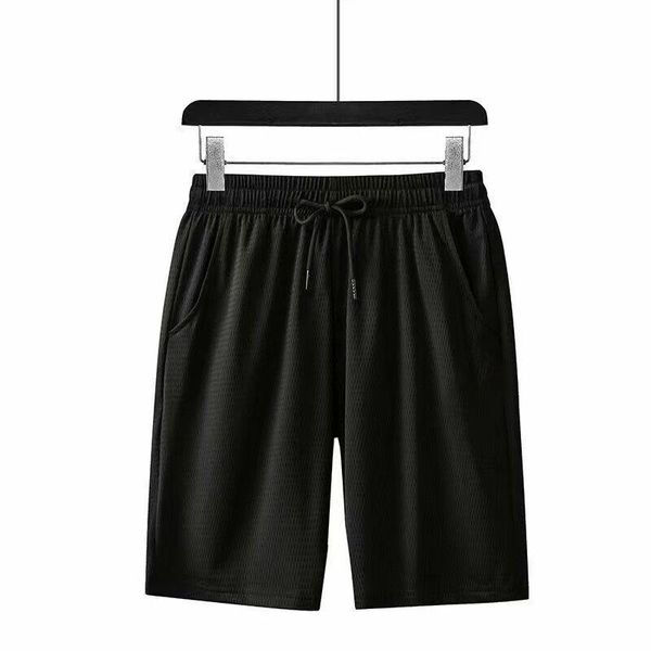 Shorts Masculinos 2021 Ice Silk Respirável Malha Placa Unisex Verão Casual Homens Mulheres Quick Seco Stretch Sports Calças curtas