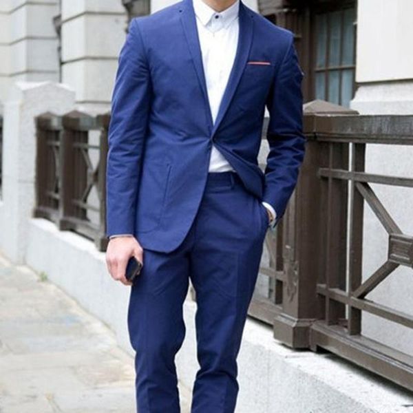 

men's suits & blazers 2021 spring autumn custom fashion gentleman blue lapel men slim fit for wedding dress beach party sets (jacket +, White;black