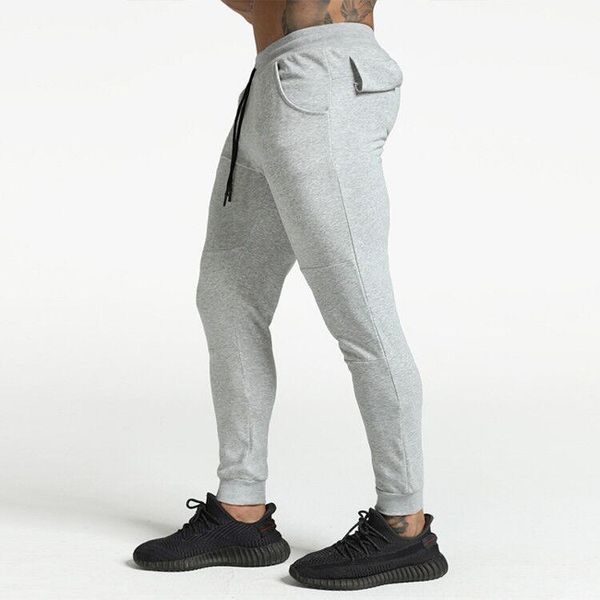 

running pants joggers men's slim fit cotton sweatpants gym fitness training sport trousers male sportswear bottoms trackpants, Black;blue