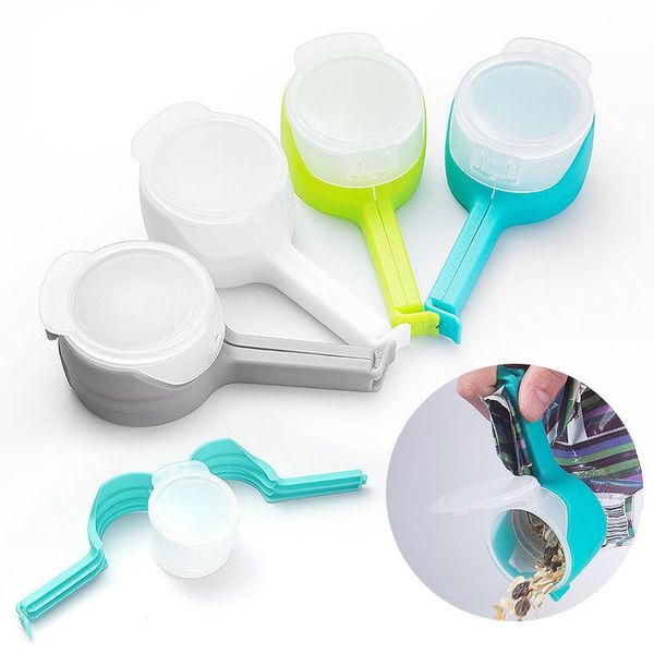 

solid color moisture-proof storage bag clip keeping fresh for seal snack sealing clips kitchen tools