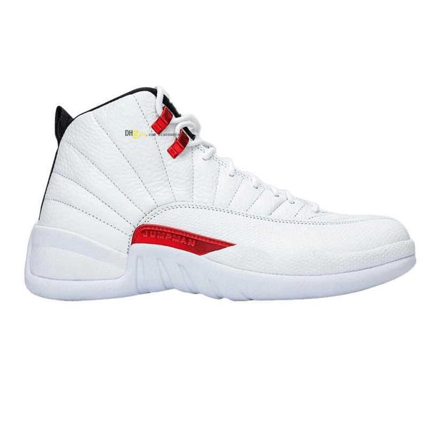 

12 twist basketball shoes 12s mens white red sneakers for sale us 7-13