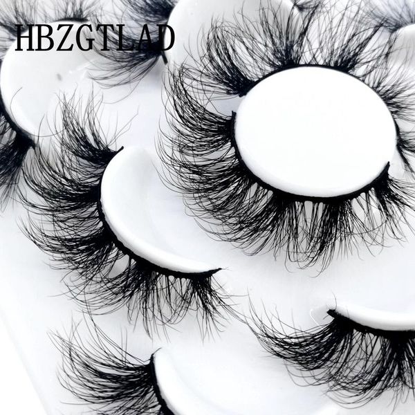 

false eyelashes hbzgtlad 5 pairs 3d mink lashes natural dramatic volume 25mm fake makeup eyelash extension