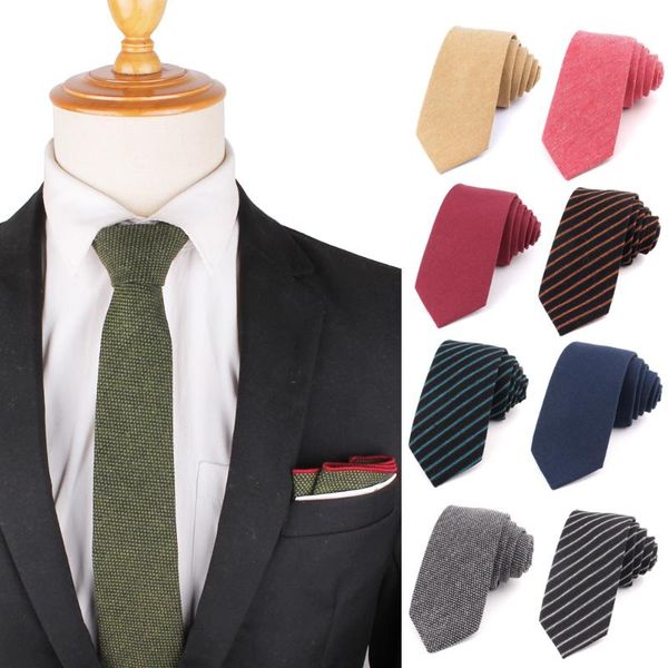 

neck ties cotton for men fashion striped tie slim solid skinny necktie wedding party black red mens, Blue;purple