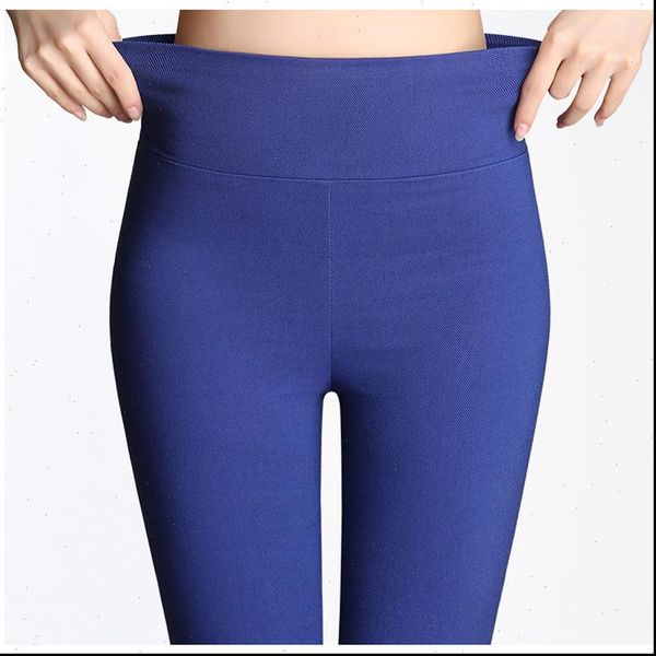 

s women capris 6xl15 colors winter plus size womens pants fashion candy color skinny high waist elastic trousers fit lady, Black;white