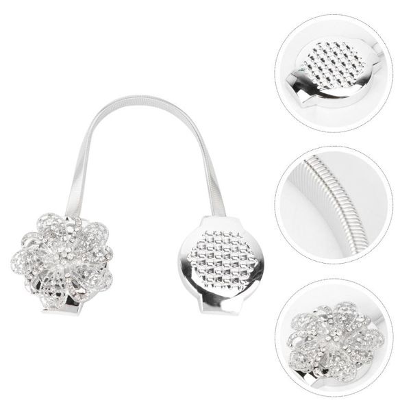 

curtain & drapes 1pc magnetic buckle rhinestone decorative holders for bedroom