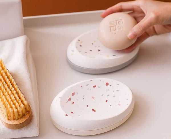 

soap dishes diatomite tray box water absorption and humidification control rustle table bathroom terrazzo