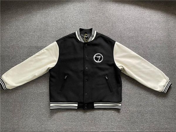 

men's jackets owners club varsity jacket men women 1:1 classic boxy fit coats embroidery bomber, Black;brown