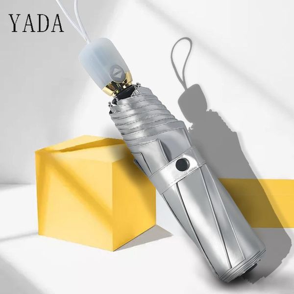 

umbrellas yada automatic umbrella rain titanium silver glue uv double for women windproof fold auto ys675