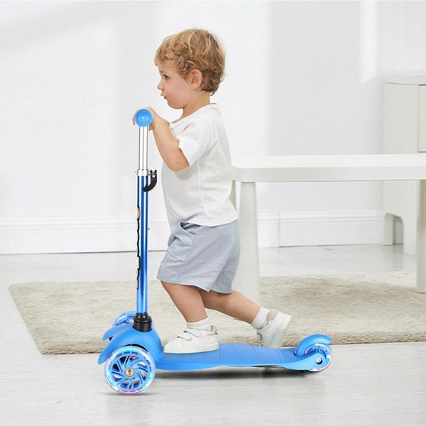 

skateboarding three wheeled scooter flashing wheel children's 3-12 years old kids gift for children one legged skateboard