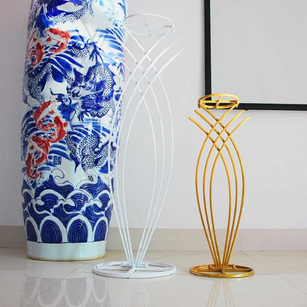 

party decoration 10pcs factory wholesale wedding tall metal table centerpiece stands flower vase stand gold column senyu