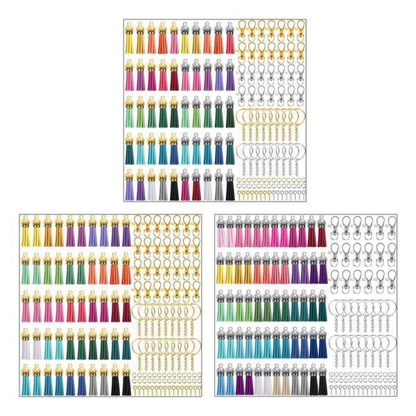 

keychains 32ce 350 pcs/set key chain rings diy crafts jewelry earrings making accessories keychain tassel pendants, Silver