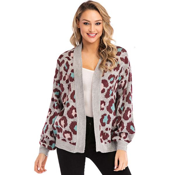 

sweater print knitted cardigan autumn winter jacket, White;black