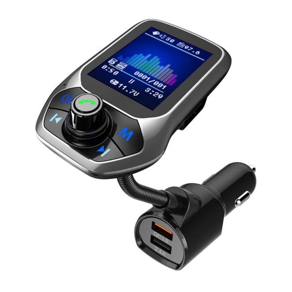 

car multi-function large color screen wireless mp3 player fm music transmitter handsadapter audio & mp4 players